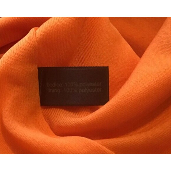 The Limited Womens Orange Multi Floral Print Pleated Front Belted Dress Size 12 - Picture 6 of 7